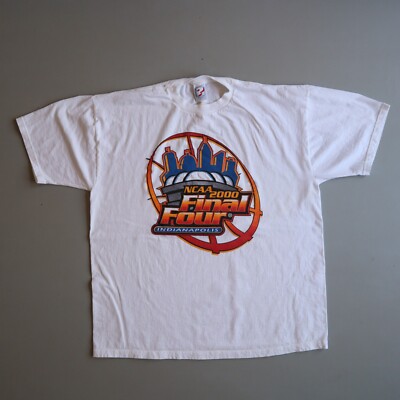 Vtg Y2K 2000 NCAA Final Four T Shirt Size XL White Indianapolis Pennzoil Promo