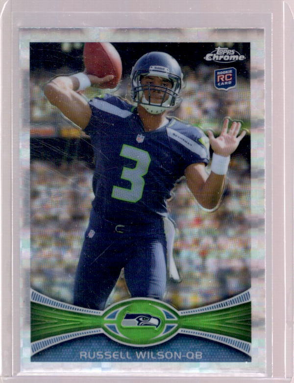 RUSSELL WILSON 2012 Topps Chrome #40 Xfractor Rookie RC Seattle Seahawks