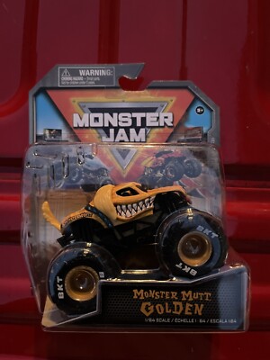 Monster Jam Spin Master Golden Monster Mutt & Pink Calavera Series