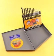 Drill Hog® 13 Pc HI-MOLY M7 Drill Bit Set 1/16-1/4" Drills Lifetime Warranty