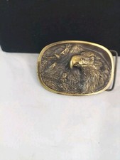 C & J Eagle Belt Buckle USA Made Detailed and Dimensional 1986 Numbered 1135