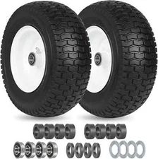 GICOOL 2 Pack, 13x5.00-6  Riding Lawnmower Tire and Wheel