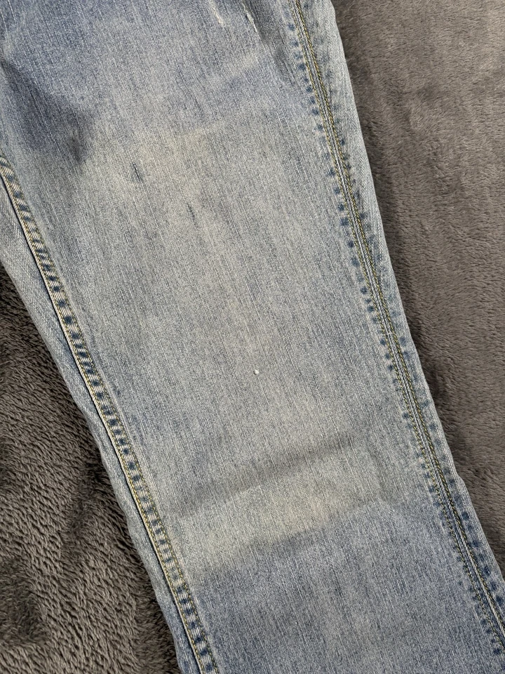 Jeans DE COLECCIÓN No Boundaries Niñas 9 Jrs Tiro Bajo Acampanados 29x31 Bordados Y2K Foto 3 de 4