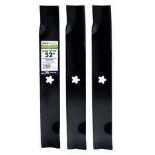 MaxPower 561744B 3 Blade Set for 52 Inch Cut Craftsman Husqvarna Poulan Repla...