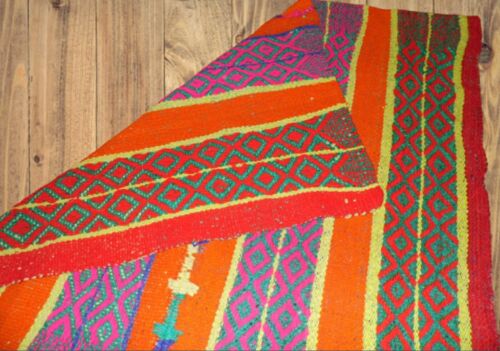 Peruvian Frazada, Blanket/ Rug Handmade Sheep Wool -Peruvian Designs - Picture 7 of 7