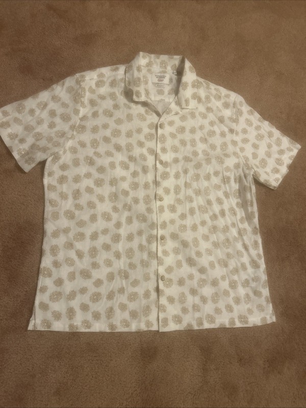 Springfield Reconsider Linen Collection Short Sleeved Shirt. Regular Fit. 2XL