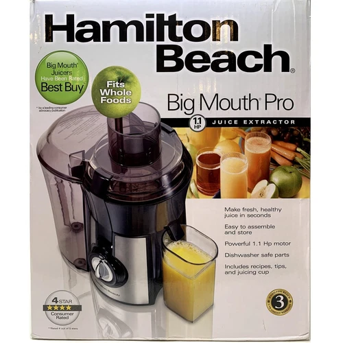 Juicer Hamilton Beach Big Mouth PRO Juice Extractor 67608Z 800W 1.1 HP