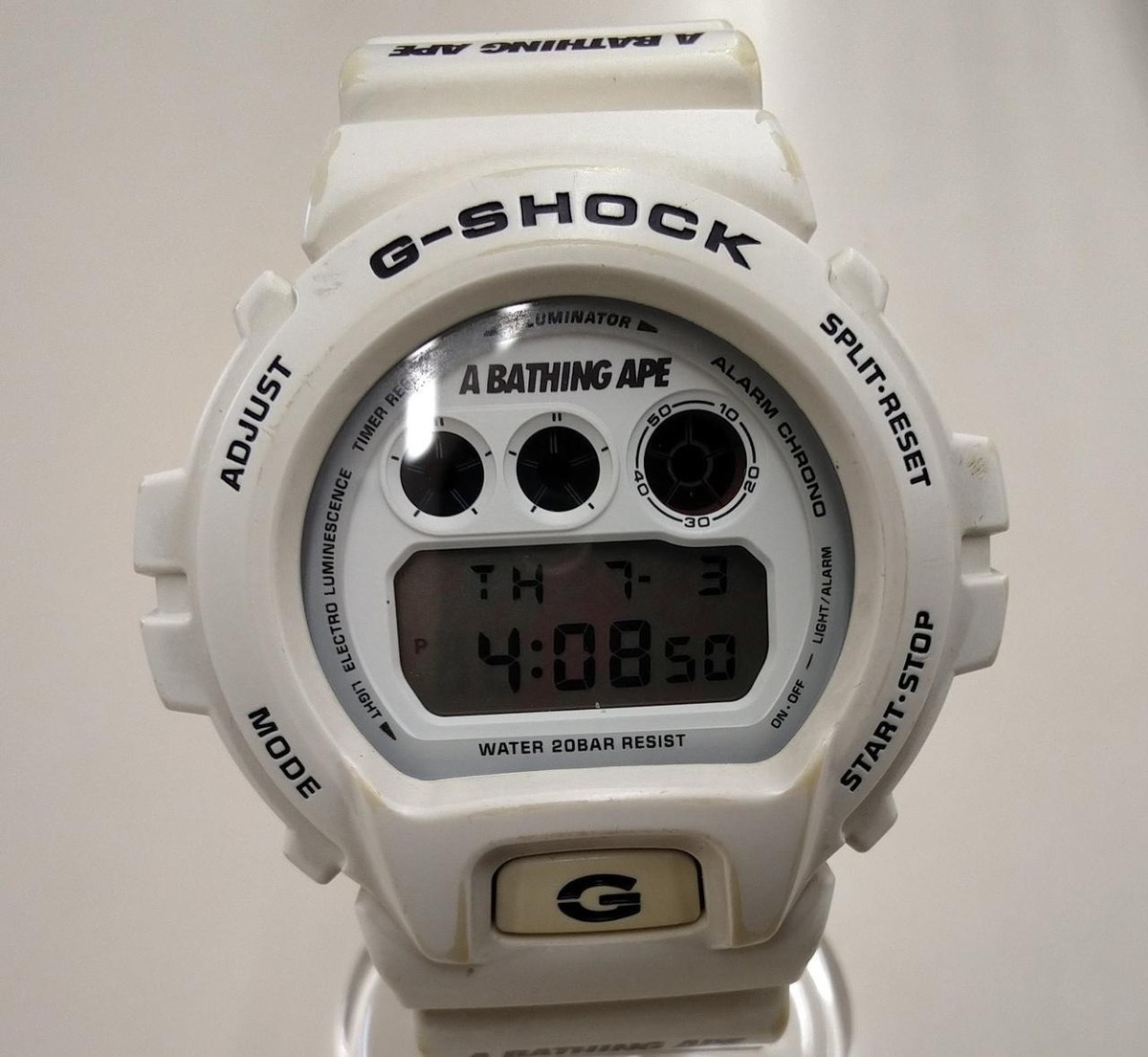 Casio G-SHOCK DW-6900 A Bathing Ape BAPE Collaboration White Japan