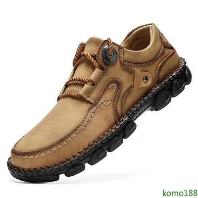 Men Casual Shoes Comfort faux Leather Flat Loafers Anti-slip Sneaker shoes 