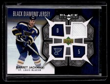 2007-08 Upper Deck Black Diamond Jerseys Barret Jackman St. Louis Blues #BDJ-BJ