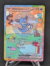 BUBBLE NIDOQUEEN EX CARTA POKEMON * FAN ART * MEW FRIENDS PALDEAN 232/091