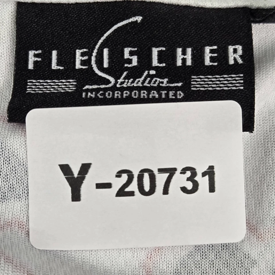 Camiseta Betty Boop para mujer XL blanca gráfica 30 Fleischer Studios Flames Foto 2 de 4