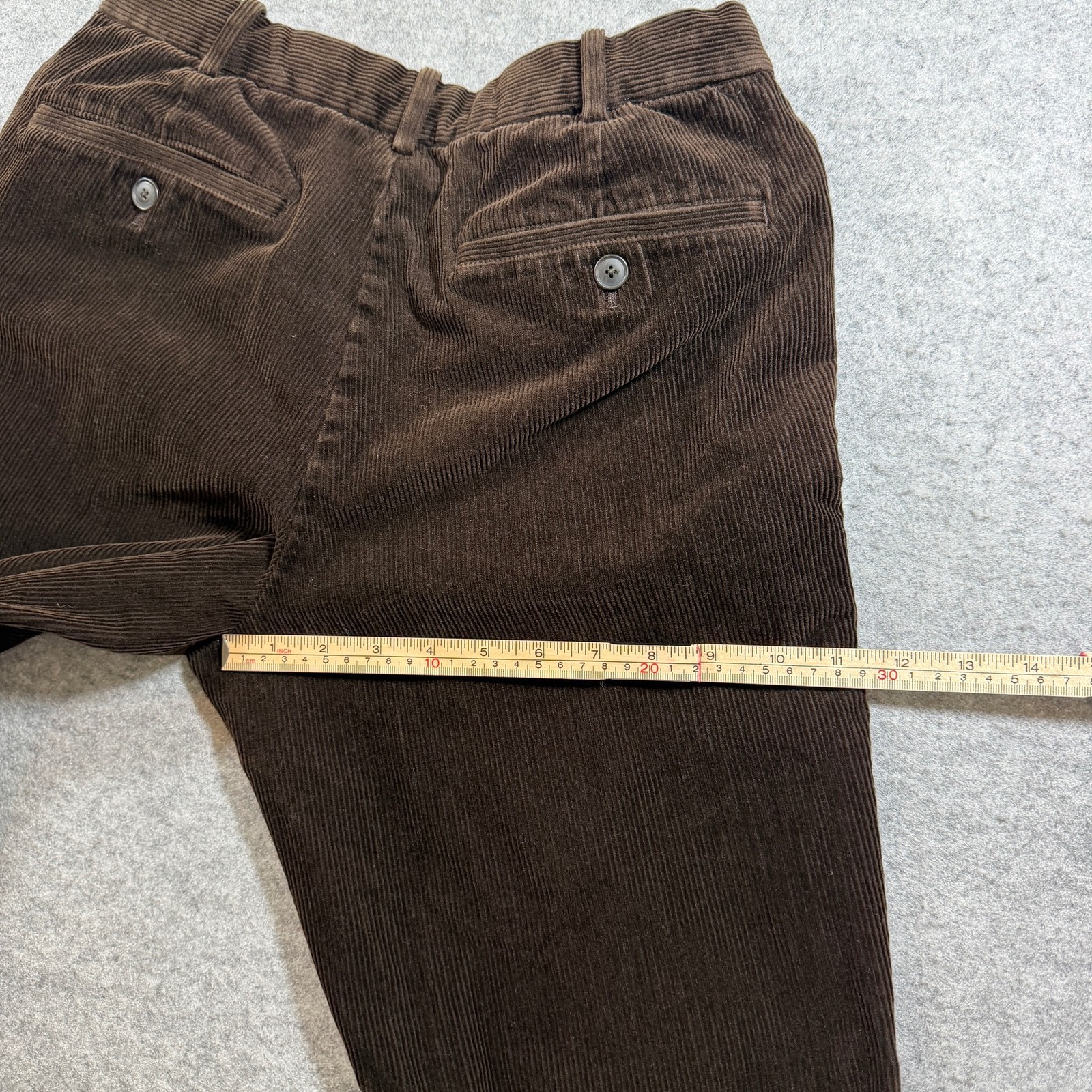 Uniqlo Corduroy Pants Womens S Brown Straight Fit Cotton Trousers Casual Preppy thumbnail 8