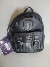 WEDNESDAY ADDAMS 🔥 Nevermore Academy 🔥 Mini Backpack NETFLIX  🔥 NWT