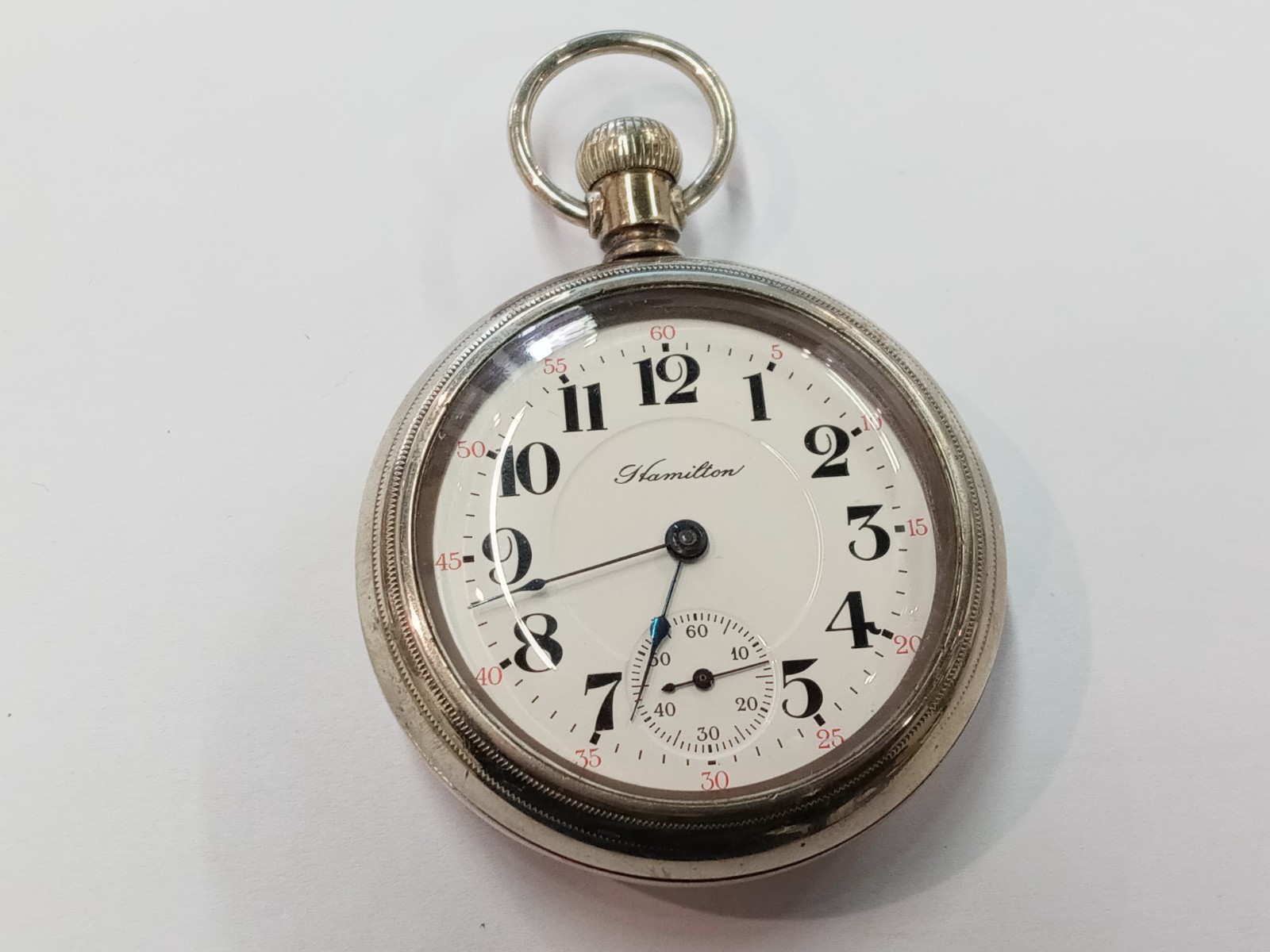 Nice !~1902 Hamilton Pocket Watch Grade 940 Model 1 18s 21j RUNS (Read Desc)