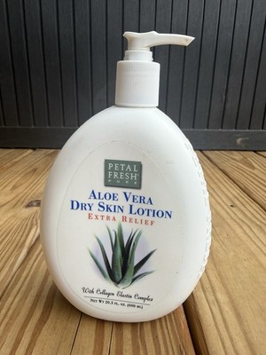 Vintage 1996 Petal Fresh Pure Aloe Vera Dry Skin Lotion W Collagen Elastin Prop