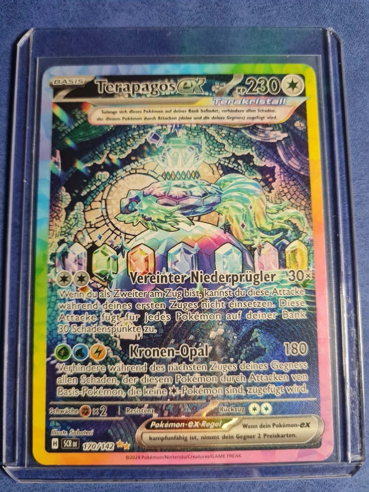 Pokémon Terapagos ex • 170/142 • Stellakrone • SIR • Deutsch • NM  - Bild 4 von 4