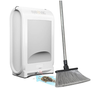 #ad #ad EyeVac Pro Touchless Canister Vacuum 1400W Automatic PROFESSIONA Dustpan WHITE $148.50
