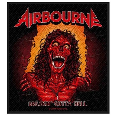 Airbourne Patch · Breaking Outta Hell · Band Aufnäher · Offizieller Merch