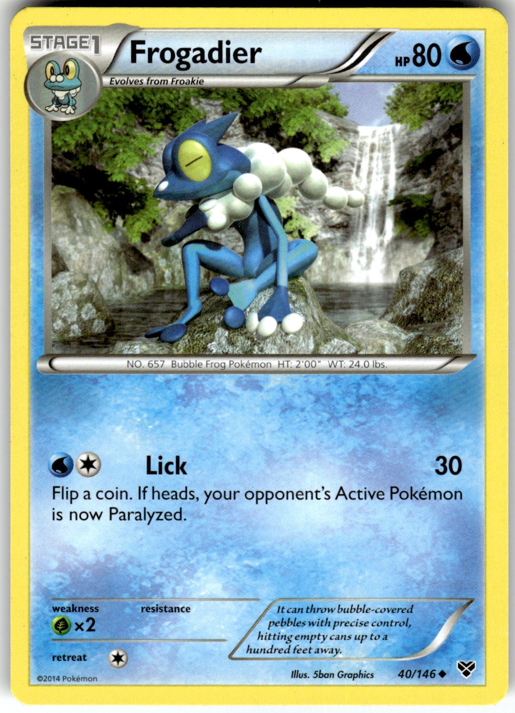 Frogadier XY Base Set 40/146 2014