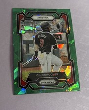 2024 Panini Prizm #34 Johan Santana Green Cracked Ice Minnesota Twins