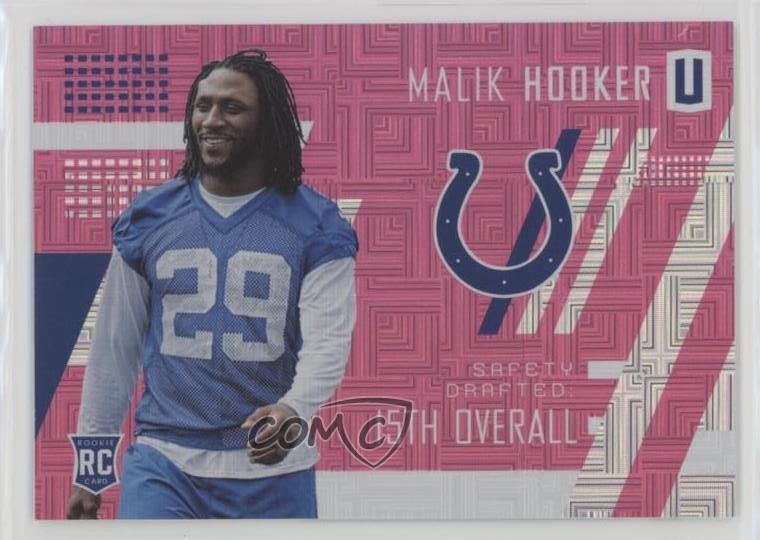 Malik Hooker Panini Unparalleled Rookie Autographs #258 Base
