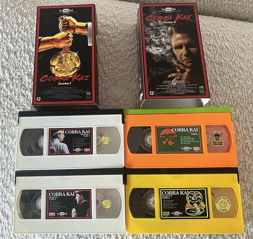 Cobra Kai Season 1 & 2 VHS Tape Sets Karate Kid Kung-Fu Martial Arts Arts RARE - Picture 2 of 5