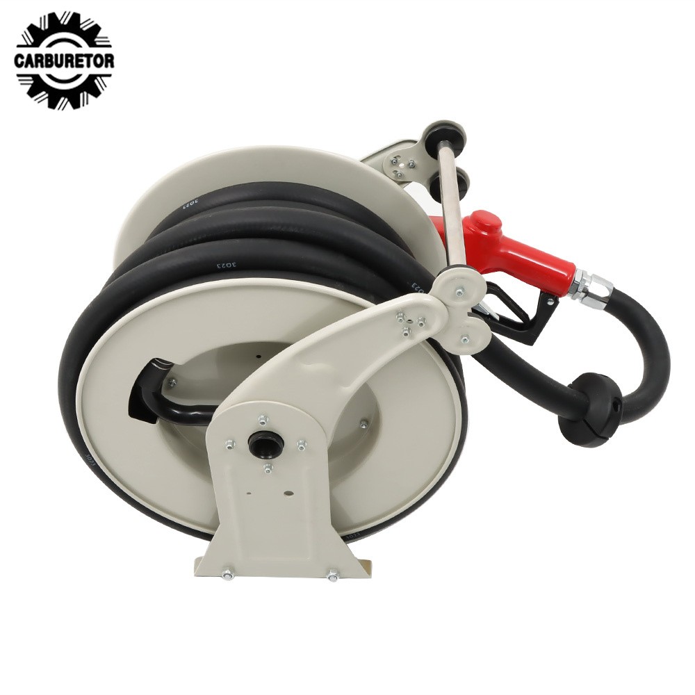 1" × 50' High Quality Retractable Diesel Fuel Hose Reel With Auto Fueling Nozzle thumbnail 5