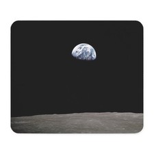 CafePress Apollo 8 Earth And Moon Mousepad 148487497