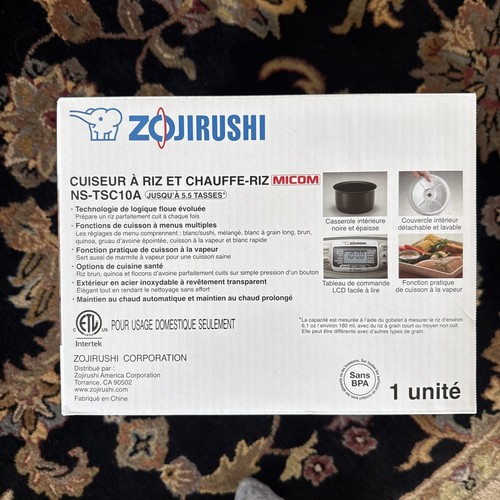 Nuevo Arrocera y Calentador Zojirushi NS-TSC10A 5.5 Tazas Micom - Imagen 3 de 3