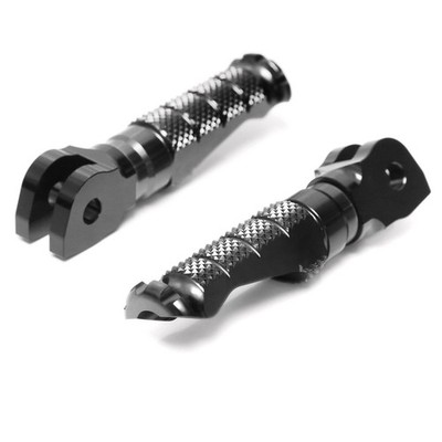 Black MCCP Motorcycle Rider Front Footpegs For Kawasaki Ninja 1000 SX 20-24 23