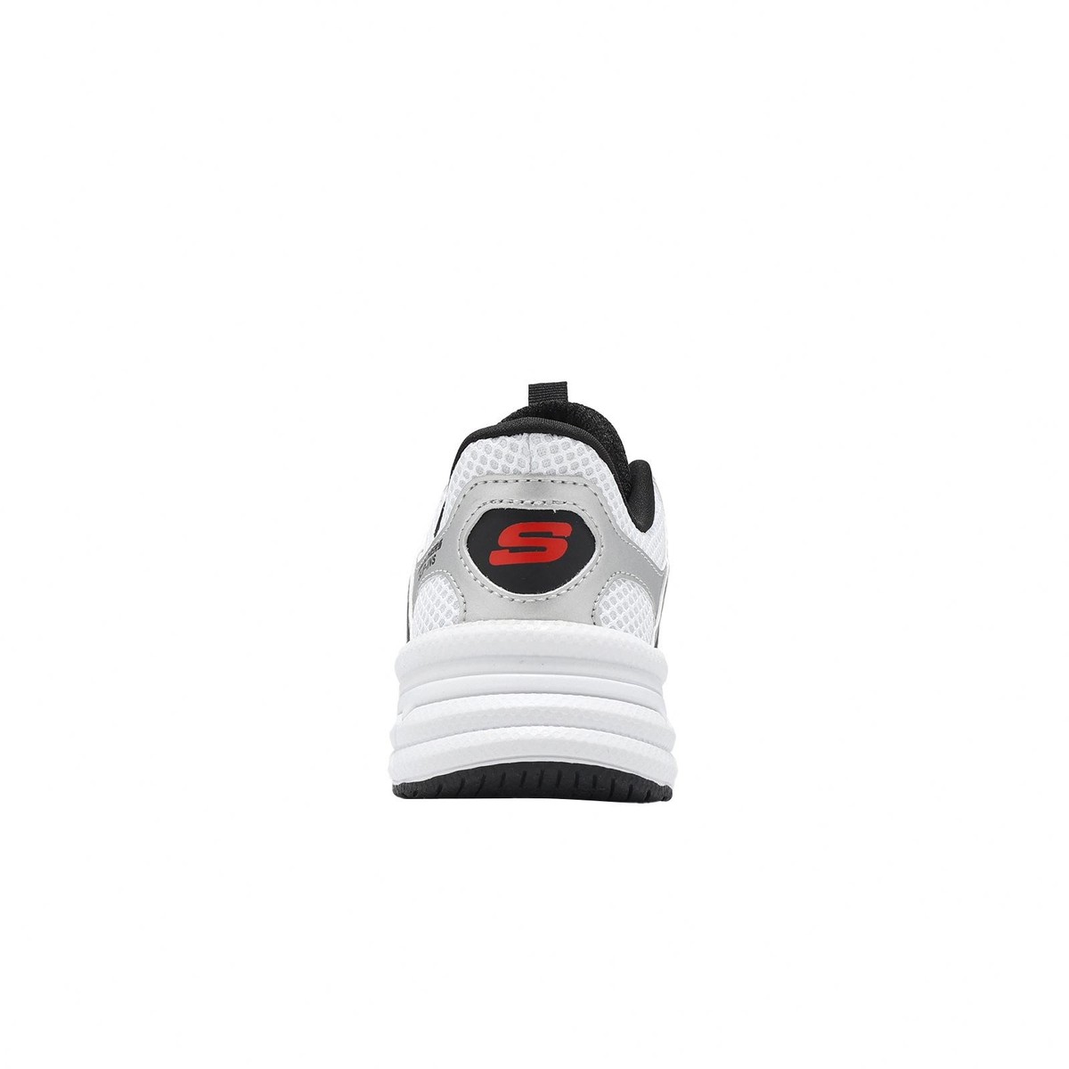 Skechers Retro-Graph Slip-Ins Silver White Kids Youth Preschool
