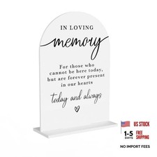 In Loving Memory Acrylic Wedding Sign Memory Table Sign for Wedding Wedding