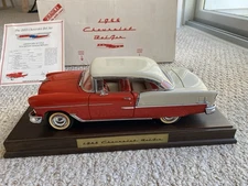 Danbury Mint Large 1955 Chevrolet Bel Air 1:16 Red White 1993