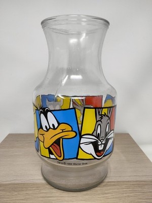 Vintage 1994 Warner Bros. Looney Tunes Decanter Anchor Hocking Bugs Bunny Taz 