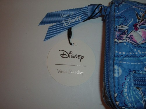 NEW Vera Bradley Disney Cinderella Paisley Friends Blue RFID Turnlock Wallet NWT - Picture 4 of 7