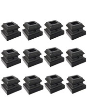 12-Pack Baluster Shoes Railing Flat Shoes with Allen Key for 1/2 Inch Stairca...