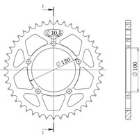 Zahnrad Aluminium P525 - Z42 (DIS.36800) Aprilia 1000 RSV 98/03
