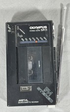 Olympus SR11 FM Stereo Microcassette Recorder Radio Japan Tested Works READ