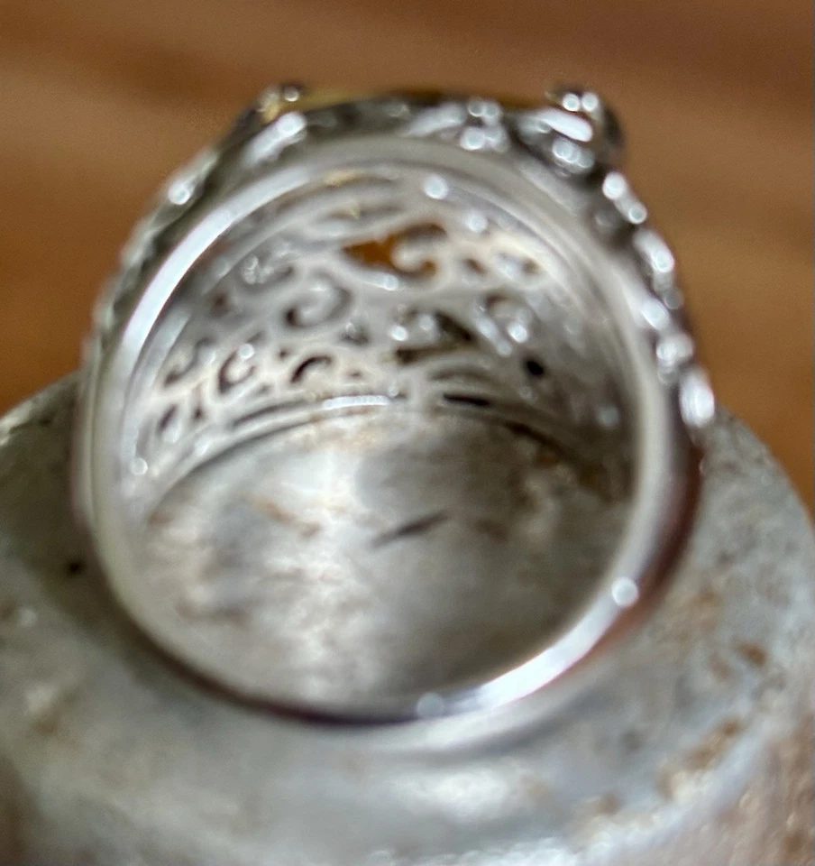 Victoria Wieck Oval Yellow Topaz Ring from HSN - Size 8 - Image 4 of 4