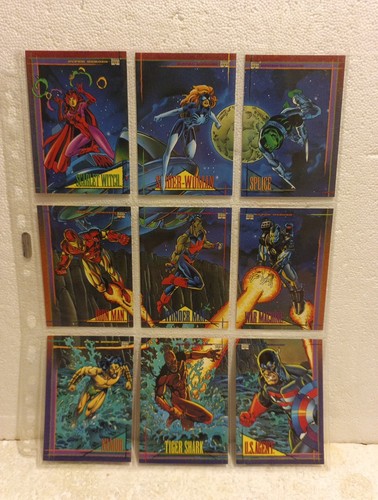 1993 Skybox Marvel Universe Series 4 IV X-men Marvel 9 Card Set, N° 64-72. - Picture 1 of 11