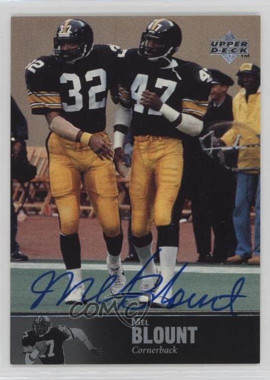 1997 Upper Deck NFL Legends Mel Blount #AL-25 Auto HOF 5z0