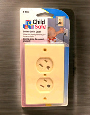 Child Safe Swivel Outlet Cover Single Center Screw or Top Bottom Screw Outlets
