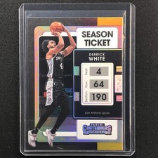 2021-22 Contenders DERRICK WHITE Season Ticket NBA 75th Anniversary SP #99
