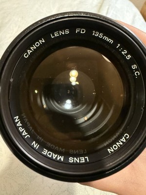 ✓ Vintage CANON FD 135mm f2.5 S.C. Telephoto FD Mount Lens Made