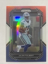 2022 Panini Prizm - Rookies Jalen Tolbert #333 Red White & Blue Prizm (RC)