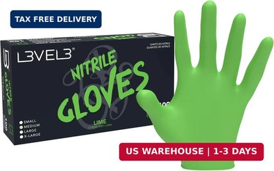 L3 Level 3 Nitrile Gloves - Professional Heavy Duty Disposable Gloves - Latex Fr