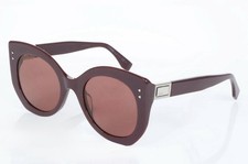 Occhiali da sole donna Fendi Peekaboo FF 0265-S 0T7 4S prugna oversize moda
