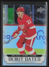 2022-23 Upper Deck #DD-8 Lucas Raymond Debut Dates Detroit Red Wings