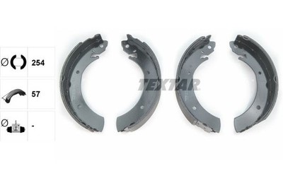 TEXTAR Bremsbackensatz 91015700 für FORD HYUNDAI  passend für NISSAN OPEL